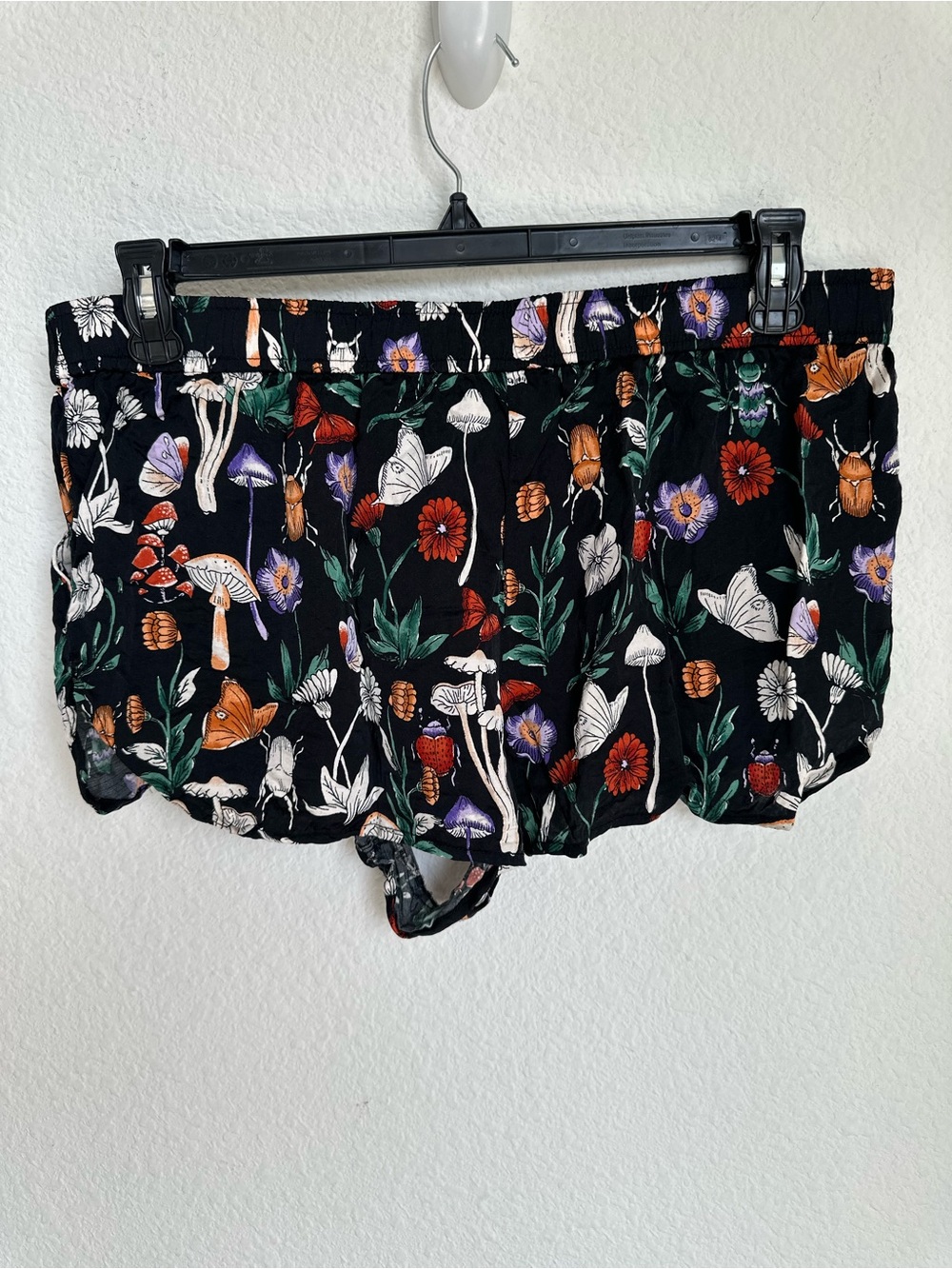 Anthropologie Silky Patterned Pajama Set Mushroom Print Top & Bottom - Picture 13 of 15